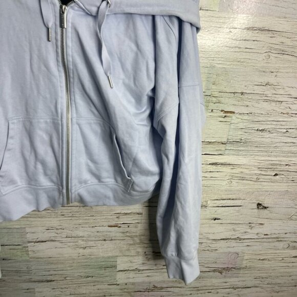 Calvin Klein Performance Blue Hoodie Sweatshirt crop size xl - Picture 2 of 7